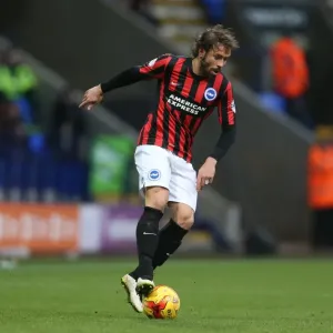 Inigo Calderon in Action: Brighton and Hove Albion vs. Bolton Wanderers, Sky Bet Championship, 28th February 2015
