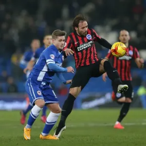 Inigo Calderon in Action: Cardiff City vs. Brighton and Hove Albion, Sky Bet Championship 2015 Inigo Calderon in Action: Cardiff City vs. Brighton and Hove Albion, Sky Bet Championship 2015