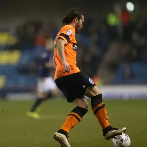 Inigo Calderon in Action: Millwall vs. Brighton and Hove Albion, Sky Bet Championship 2015