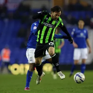 Inigo Calderon Breaks Forward: Brighton & Hove Albion vs. Blackburn Rovers, Championship Clash at St. Andrews (12-12-2022)