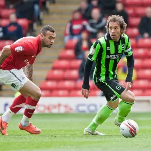 Inigo Calderon of Brighton & Hove Albion in Action at Barnsley's Oakwell Stadium, Npower Championship, 28th April 2012 Inigo Calderon of Brighton & Hove Albion in Action at Barnsley's Oakwell Stadium, Npower Championship, 28th April 2012