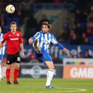 Inigo Calderon of Brighton & Hove Albion in Action Against Cardiff City, Npower Championship, February 19, 2013 Inigo Calderon of Brighton & Hove Albion in Action Against Cardiff City, Npower Championship, February 19, 2013