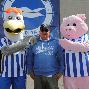 Intense Action: Brighton & Hove Albion vs. Southampton, Premier League Rivalry at American Express Community Stadium (24th April 2022)