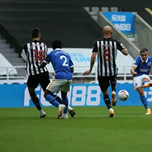 Intense Action: Newcastle United vs. Brighton and Hove Albion at St James Park (2020-21 Premier League)