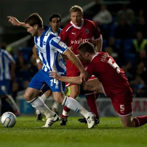 Intense Battle: Sam Vokes vs. Alex Pearce, Brighton & Hove Albion vs. Reading, Npower Championship, April 2012 Intense Battle: Sam Vokes vs. Alex Pearce, Brighton & Hove Albion vs. Reading, Npower Championship, April 2012