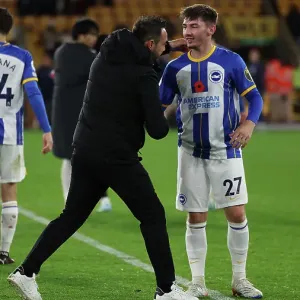 Intense Battle: Wolverhampton Wanderers vs. Brighton & Hove Albion - Premier League Rivalry at Molineux Stadium (5 November 2022)