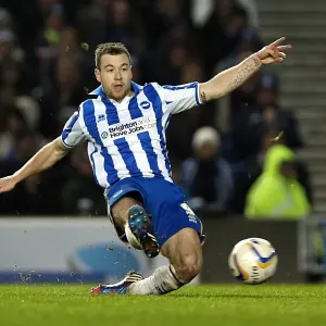 Intense Championship Clash: Ashley Barnes Scores for Brighton & Hove Albion Against Derby County (January 12, 2013) Intense Championship Clash: Ashley Barnes Scores for Brighton & Hove Albion Against Derby County (January 12, 2013)