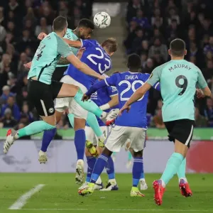 Intense Clash: Leicester City vs. Brighton & Hove Albion in Carabao Cup at King Power Stadium (27OCT21) Intense Clash: Leicester City vs. Brighton & Hove Albion in Carabao Cup at King Power Stadium (27OCT21)