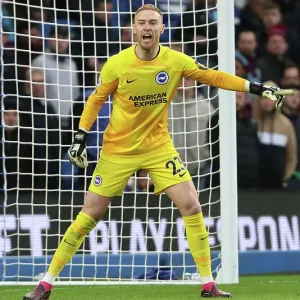 Intense Moment: Brighton & Hove Albion vs. West Ham United in the 2022/23 Premier League Intense Moment: Brighton & Hove Albion vs. West Ham United in the 2022/23 Premier League