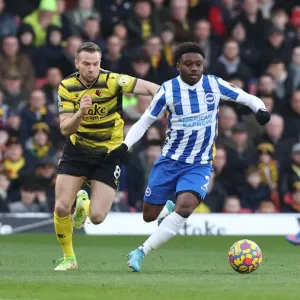 Intense Moment: Watford vs. Brighton & Hove Albion, Premier League Rivalry (12FEB22) Intense Moment: Watford vs. Brighton & Hove Albion, Premier League Rivalry (12FEB22)