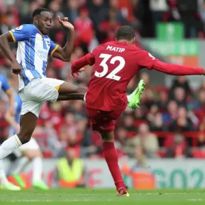 Intense Premier League Rivalry: Liverpool vs. Brighton and Hove Albion at Anfield (1st October 2022) Intense Premier League Rivalry: Liverpool vs. Brighton and Hove Albion at Anfield (1st October 2022)
