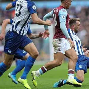 Intense Premier League Showdown: Aston Villa vs. Brighton & Hove Albion at Villa Park (19OCT19)