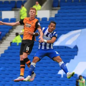 Intense Rivalry: Liam Rosenior and Sam Clucas Battle for the Ball in Brighton & Hove Albion vs. Hull City (12SEP15) Intense Rivalry: Liam Rosenior and Sam Clucas Battle for the Ball in Brighton & Hove Albion vs. Hull City (12SEP15)