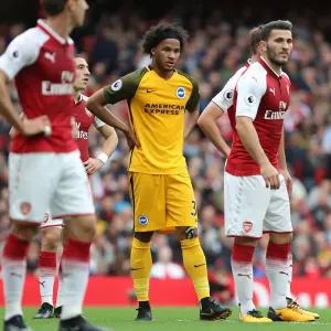 Isaiah Brown Goes for Glory: Arsenal vs. Brighton and Hove Albion, Premier League (1st October 2017) Isaiah Brown Goes for Glory: Arsenal vs. Brighton and Hove Albion, Premier League (1st October 2017)