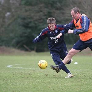 Jake Robinson & Guy Butters in training game at Falmer