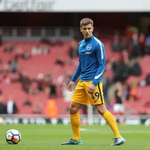 Jayson Molumby in Action: Premier League Showdown between Arsenal and Brighton and Hove Albion (1st October 2017) Jayson Molumby in Action: Premier League Showdown between Arsenal and Brighton and Hove Albion (1st October 2017)