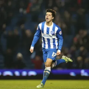 Joao Teixeira Scores: Brighton and Hove Albion vs Ipswich Town, Sky Bet Championship, American Express Community Stadium (January 2015)