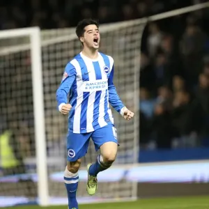 Joao Teixeira Scores His Second Goal: Brighton and Hove Albion vs Ipswich Town, Sky Bet Championship (21 January 2015)