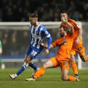 Joe Bennett in Action: Brighton & Hove Albion vs Ipswich Town, Sky Bet Championship, American Express Community Stadium (January 2015)