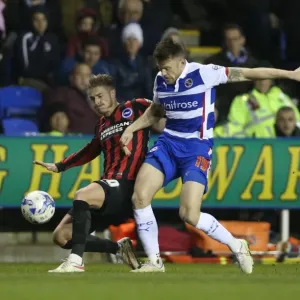 Joe Bennett in Action: Reading vs. Brighton and Hove Albion, Championship Clash at Madejski Stadium (10MAR15)
