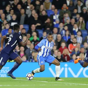Jose Izquierdo in Action: Brighton and Hove Albion vs. Tottenham Hotspur, Premier League (17APR18)
