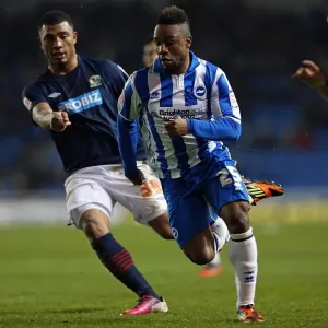 Kazenga LuaLua: In Action for Brighton & Hove Albion Against Blackburn Rovers, Npower Championship, Amex Stadium, February 12, 2013 Kazenga LuaLua: In Action for Brighton & Hove Albion Against Blackburn Rovers, Npower Championship, Amex Stadium, February 12, 2013