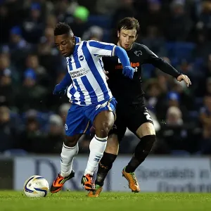 Kazenga LuaLua: In Action for Brighton & Hove Albion Against Derby County, Npower Championship, Amex Stadium (January 12, 2013) Kazenga LuaLua: In Action for Brighton & Hove Albion Against Derby County, Npower Championship, Amex Stadium (January 12, 2013)