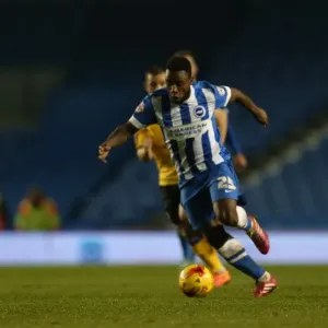 Kazenga LuaLua in Action: Brighton & Hove Albion vs Wigan Athletic, American Express Community Stadium, 4 November 2014 Kazenga LuaLua in Action: Brighton & Hove Albion vs Wigan Athletic, American Express Community Stadium, 4 November 2014