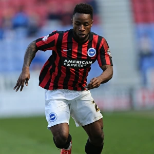 Kazenga LuaLua: In Action for Brighton against Wigan Athletic, Sky Bet Championship (18th April 2015)