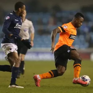 Kazenga LuaLua in Action: Millwall vs. Brighton and Hove Albion, Championship Clash (17MAR15)
