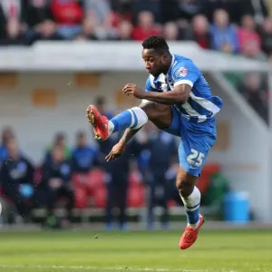 Kazenga LuaLua in Action: Rotherham United vs. Brighton and Hove Albion, Sky Bet Championship, 6th April 2015