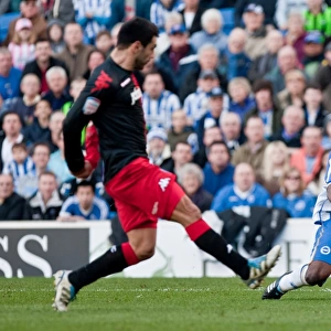 Kazenga LuaLua's Electrifying Performance: Brighton & Hove Albion vs Portsmouth, Championship Clash at Amex Stadium (March 10, 2012)