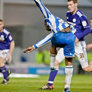 Kazenga LuaLua's Shooting Moment: Brighton & Hove Albion vs Derby County in Npower Championship (March 20, 2012)