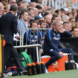 Kit Man Clive Thompson at Fulham vs. Brighton and Hove Albion, Sky Bet Championship 2015
