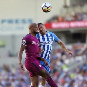 Kompany vs Hemed: Premier League Showdown at Brighton & Hove Albion (12Aug17) Kompany vs Hemed: Premier League Showdown at Brighton & Hove Albion (12Aug17)