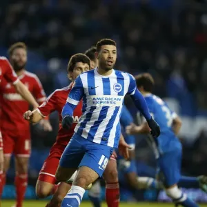 Leon Best in Action: Brighton and Hove Albion vs Nottingham Forest, Sky Bet Championship Clash at American Express Community Stadium (7th February 2015) Leon Best in Action: Brighton and Hove Albion vs Nottingham Forest, Sky Bet Championship Clash at American Express Community Stadium (7th February 2015)