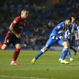 Leon Best Scores the Winning Goal for Brighton & Hove Albion Against Huddersfield Town (14APR15) Leon Best Scores the Winning Goal for Brighton & Hove Albion Against Huddersfield Town (14APR15)