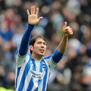 Leonardo Ulloa of Brighton & Hove Albion FC Leonardo Ulloa of Brighton & Hove Albion FC