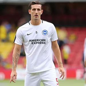 Lewis Dunk in Action: Brighton and Hove Albion vs. Watford, Premier League (11Aug18)
