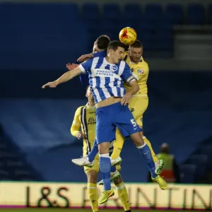 Lewis Dunk in Action: Brighton & Hove Albion vs Millwall (12DEC14)