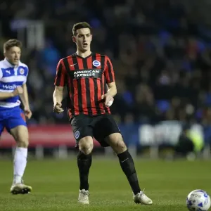 Lewis Dunk in Action: Championship Showdown at Reading - Brighton and Hove Albion vs. Reading (10MAR15)