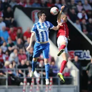 Lewis Dunk: In Action Against Rotherham United, Sky Bet Championship 2015