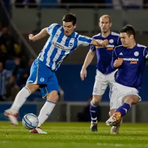 Lewis Dunk's Thrilling Shot: Brighton & Hove Albion vs Derby County, 2012 Championship Clash at Amex Stadium Lewis Dunk's Thrilling Shot: Brighton & Hove Albion vs Derby County, 2012 Championship Clash at Amex Stadium