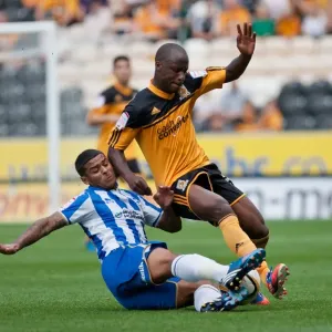 Liam Bridcutt: Clash at KC Stadium - Hull City vs. Brighton & Hove Albion, Npower Championship, August 18, 2012