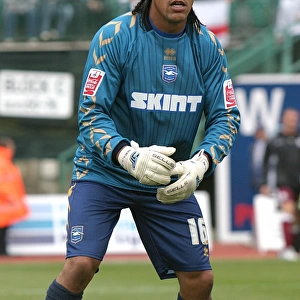 Michel Kuipers in Action: Brighton & Hove Albion FC Goalkeeper at Withdean Stadium, 2007/08