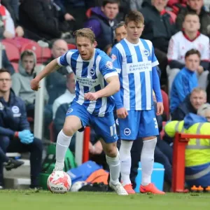 Middlesbrough vs. Brighton & Hove Albion: Craig Mackail-Smith in Action (02MAY15)