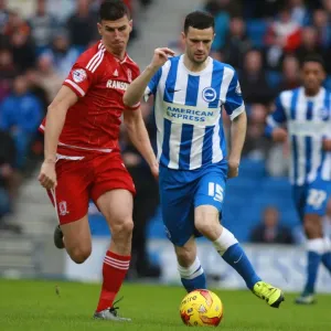 Murphy vs. Ayala: Clash between Brighton's Jamie Murphy and Middlesbrough's Daniel Ayala in Sky Bet Championship (19/12/2015) Murphy vs. Ayala: Clash between Brighton's Jamie Murphy and Middlesbrough's Daniel Ayala in Sky Bet Championship (19/12/2015)