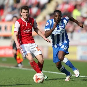 Mustapha Carayol: In Action for Brighton against Rotherham, Sky Bet Championship, 6th April 2015