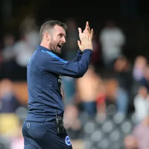 Nathan Jones Triumphant Moment: Brighton and Hove Albion's Historic Victory at Craven Cottage (Fulham vs. Brighton, Sky Bet Championship 2015) Nathan Jones Triumphant Moment: Brighton and Hove Albion's Historic Victory at Craven Cottage (Fulham vs. Brighton, Sky Bet Championship 2015)