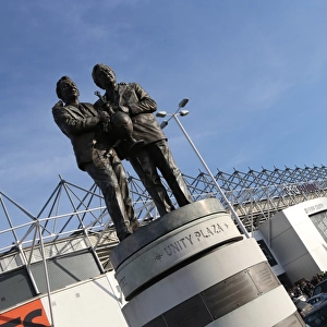 Nigel Clough and Peter Taylor Statue: Derby County vs. Brighton and Hove Albion, iPro Stadium (December 6, 2014)